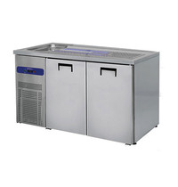 Mastro Bierkoeler RVS | 2 deurs | Met 1 spoelbak links | 230V | Voor 2x 50L fusten | 1550x700x960(h)mm Mastro Bierkoeler RVS | 2 deurs | Met 1 spoelbak links | 230V | Voor 2x 50L fusten | 1550x700x960(h)mm