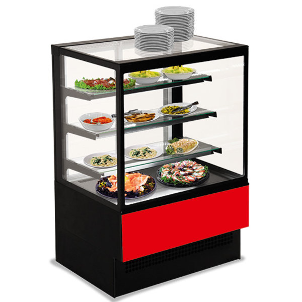Koelvitrine | 440L | Zwart | +2°C/+8°C | 4 Schappen | 1200x800x1400(h)mm