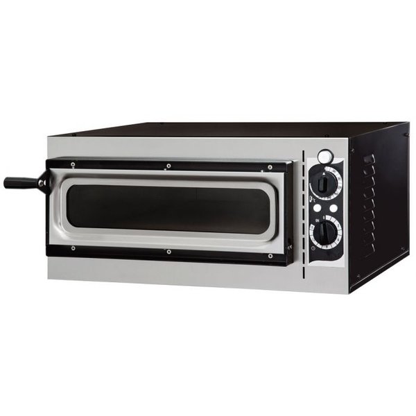 Pizzaoven met raam | 1x1 Ø32cm | 1.6kW | 568x500x280(h)mm
