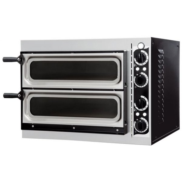 Pizzaoven met raam | 1+1 32Øcm | 2.4kW | 568x500x430(h)mm