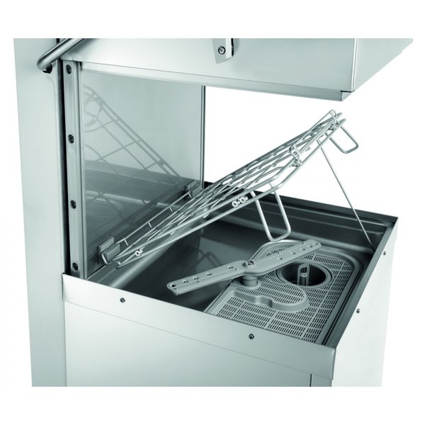 Horeca doorschuifvaatwasser DS 2002  | 600x500mm mand | Met afvoerpomp+zeepdispenser | 790x955x1535(h)mm