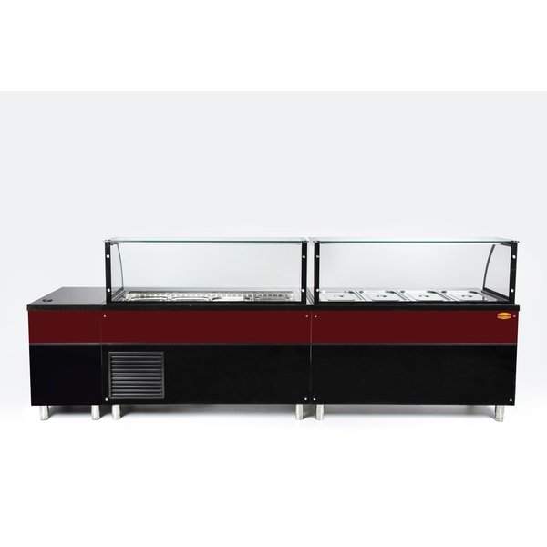 Saladette werkbank | met luchtcirculatie |  3x 1/1 GN | 1120x850x1300(h)mm