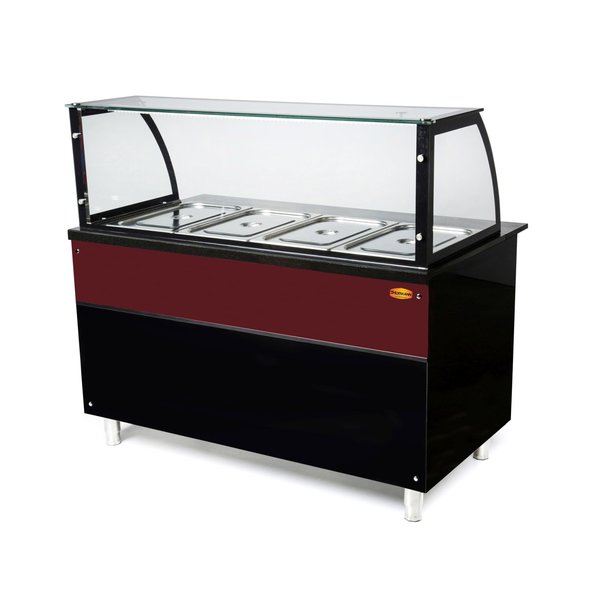 Bain Marie Warm buffet | 4x GN 1/1 | met aftapkraan | 1460x850x1300(h)mm