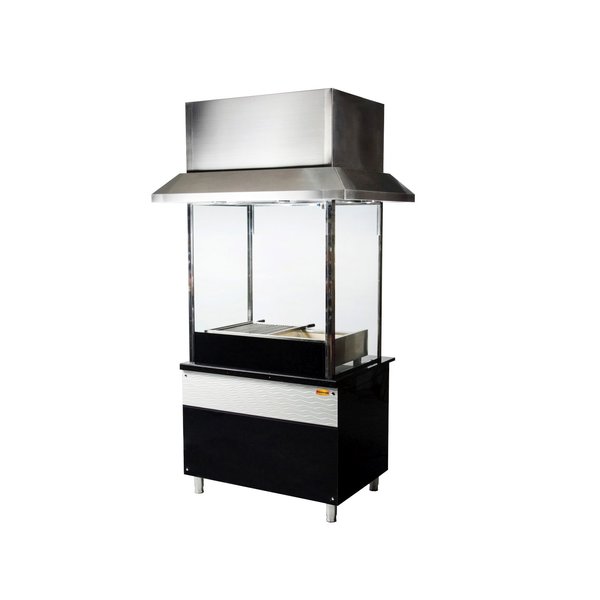 Houtskoolgrill | met luchtafvoersysteem + filter | 1100x850x2400(h)mm