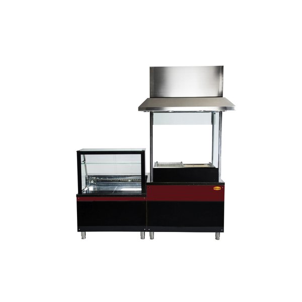 Houtskoolgrill | met luchtafvoersysteem + filter | 1100x850x2400(h)mm
