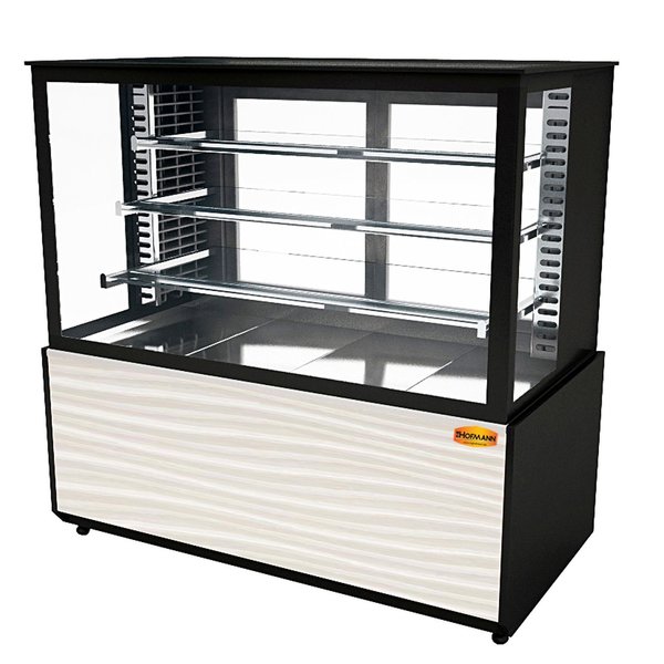 Koelvitrine | 760L | Zwart/Houtprint | +2°C/+8°C | 4 Schappen | 1500x750x1300(h)mm