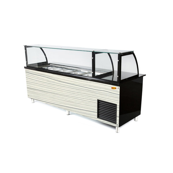 Saladette met kast element | Convectie koeling | 4x GN 1/1 | 2000x850x1300(h)mm