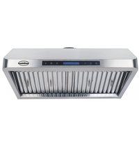 CombiSteel Afzuigkap compleet met motor + LED verlichting | 1530m3 per uur | 900x560x250(h)mm 