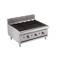 CombiSteel Lavasteengrill | Gas | Oppervlak 840x544 | 27kW | 915x800x590(h)mm