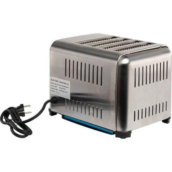 Broodrooster | RVS | Voor 4 Sneden | 1.8kW | 290x260x220(h)mm