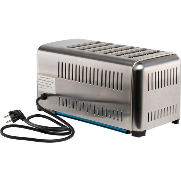 Broodrooster | RVS | Voor 6 Sneden | 2.5kW | 420x260x220(h)mm
