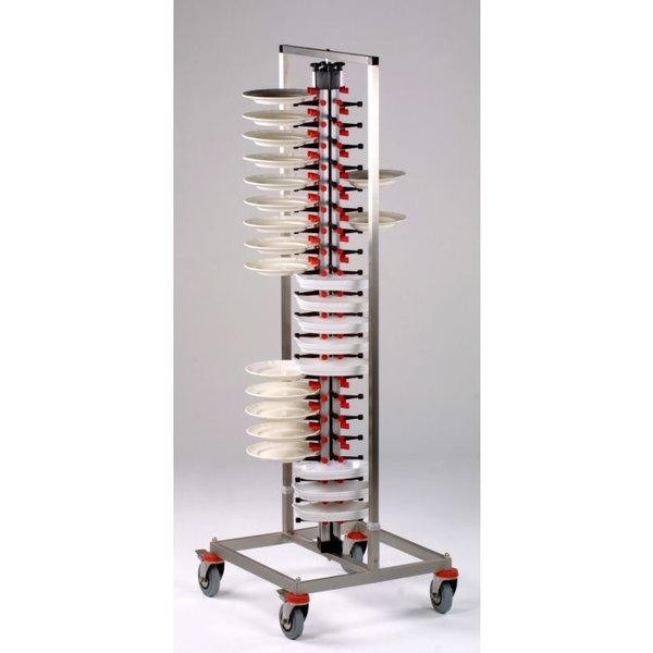 Bordenrek trolley 84 | Geschikt voor 84 borden | 600x600x1860(h)mm
