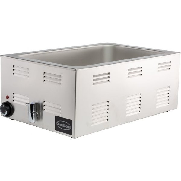 Bain Marie | Elektrisch | 1x 1/1 GN 150 mm | 1.2kW | Met Aftapkraan | 538x336x243(h)mm