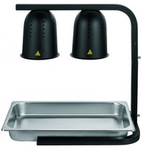 CombiSteel Warmhoudlamp | Verstelbare Hoogte 580-780mm | 500W | 425x350x580/780(h)mm