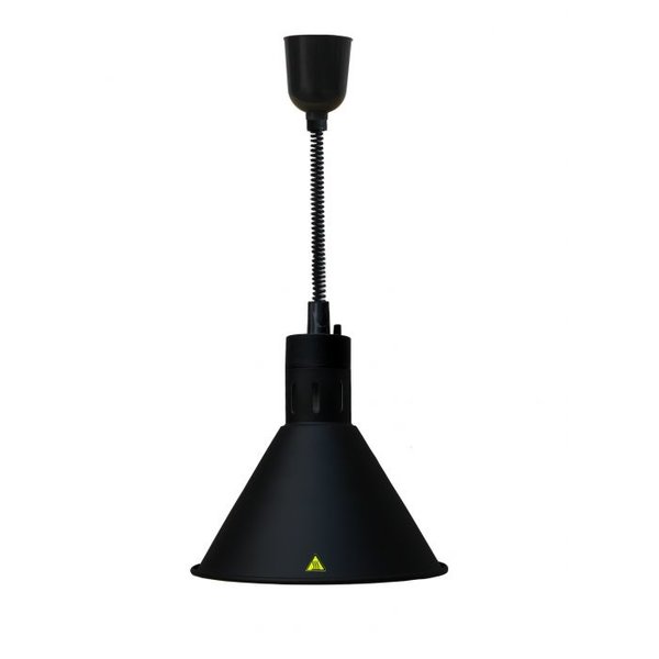 Warmhoudlamp Chefs Heat 02 zwart | 250W | Ø 275 mm | 600-800(h)mm