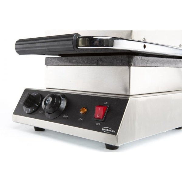 Wafelijzer | Enkel | Belgische Wafels (240x240mm) | 50°C/300°C | 2kW (230V) | Timer | 300x450x250(h)mm