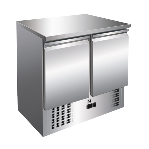 Koelwerkbank | 257L | 2 Deuren (1/1 GN) | +2°C/+8°C | Geforceerd | Wielen | 900x700x860(h)mm