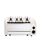 Dualit Broodrooster/Tosti-Apparaat | Wit | 41034 | Cap. 4st. | 80 Sneden/u | 230V | 460x210x220(h)mm 