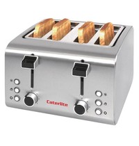 Caterlite Broodrooster | RVS | 4 Sleuven | 1.8kW (230V) | 255x270x190(h)mm 