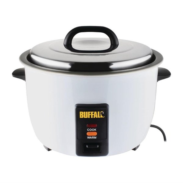 Rijstkoker | RVS | Elektrisch  | 1.6kW | 10L Gekookte Rijst / 4.2L Droge Rijst | 380x320x350(h)mm