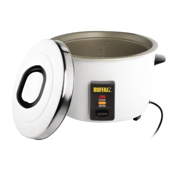 Rijstkoker | RVS | Elektrisch  | 1.6kW | 10L Gekookte Rijst / 4.2L Droge Rijst | 380x320x350(h)mm