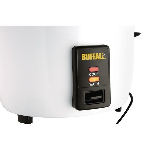 Rijstkoker | RVS | Elektrisch  | 1.6kW | 10L Gekookte Rijst / 4.2L Droge Rijst | 380x320x350(h)mm