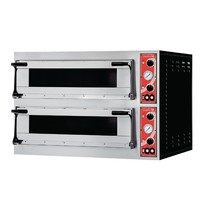 Gastro M Pizza oven elektrisch Rome 2 | 4+4 Ø36cm | 12kW/h | 1000x955x745(h)mm 