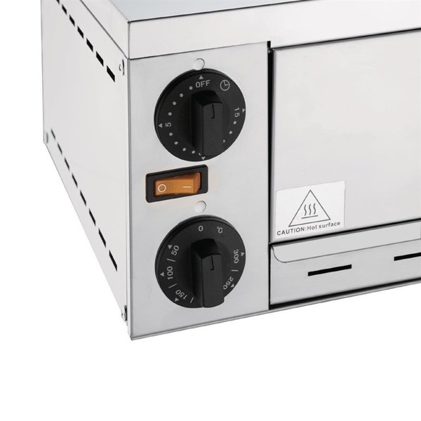 Pizzaoven | Elektrisch | 1x Ø305mm | 1.13kW | 380x468x188(h)mm