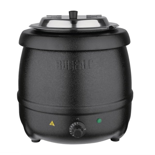 Soepketel zwart 10 liter |  36(h)x34,5(Ø)cm