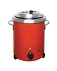 Buffalo Soepketel rood met handgrepen 5,7 liter | 34,8(h)x25,5(Ø)cm 