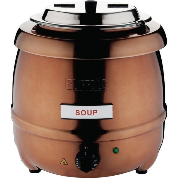 Soepketel koperkleurig 10 liter | 37,5(h)x33(Ø)cm
