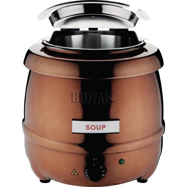 Soepketel koperkleurig 10 liter | 37,5(h)x33(Ø)cm