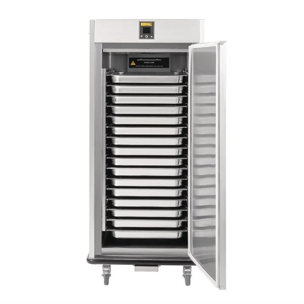 Banketwagen verwarmd | 16x GN 1/2 of 32 x 1/1 GN | 1.4kW | 807x885x1770(h)mm