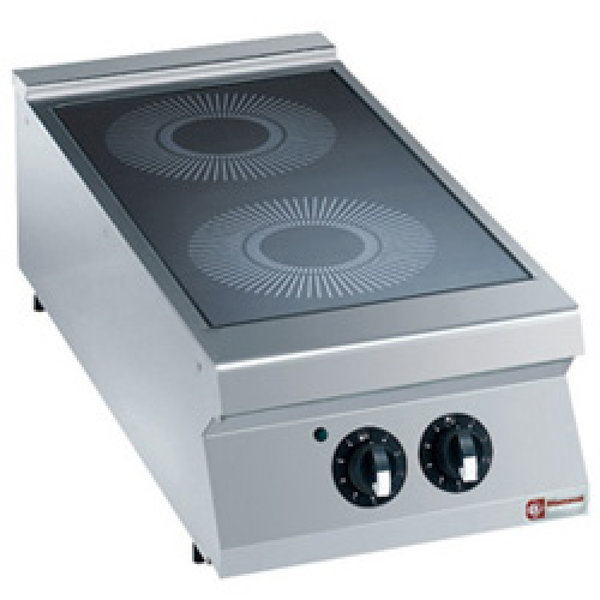 Elektrische | Vitrokeramisch | Fornuis | 2 Zones Top | 6.8kW | 400x900x250/320(h)mm