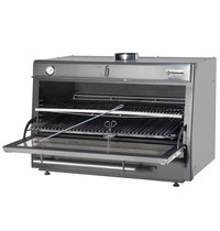 Diamond Houtskooloven-BBQ RVS | 150kg/u | GN 2/1 + GN 1/1 | 1200x784x870(h)mm