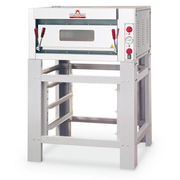 Pizzaoven | Elektrisch | INOX | 1x6 Ø33cm | 6.5kW | 1240x940x430(h)mm