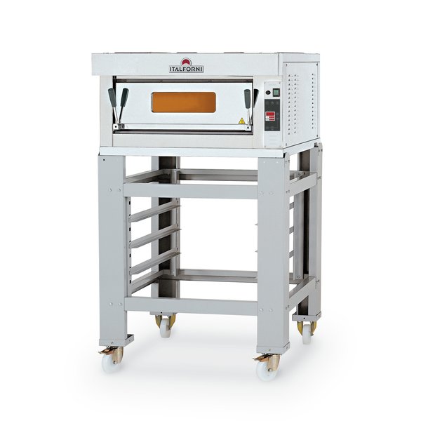 Pizzaoven | Elektrisch | INOX | 1x6 Ø30cm | 6kW | 850x1250x460(h)mm