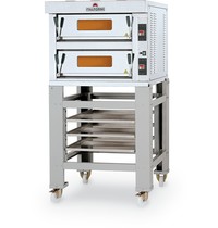 Italforni Pizzaoven | Elektrisch | INOX | 6+6 Ø350 mm | 18kW | 1290x1030x700(h)mm