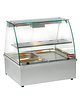 Diamond Warmhoudvitrine | Bain Marie | Panoramisch | 2x GN 1/1 | 3.5kW | 695x602x680(h)mm 