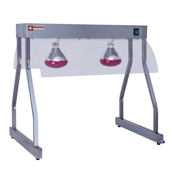 Warmhoudbrug | Infrarode Lampen | 2x 0.25kW | 700x530x700(h)mm