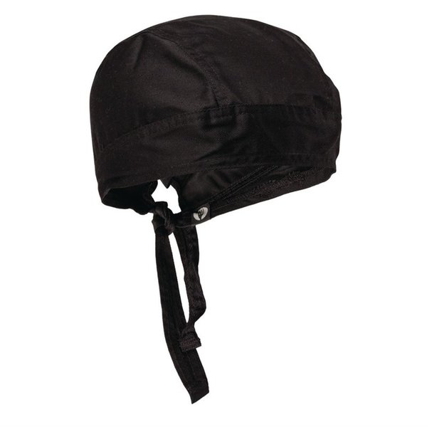 Chef Works hoofddoek zwart | Polyester/katoen