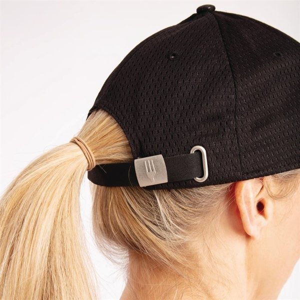 Chef Works Cool Vent baseball cap zwart en rood | Polyester/katoen