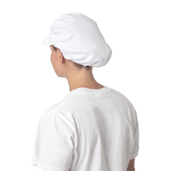 Whites muts met klep wit | Polyester/katoen