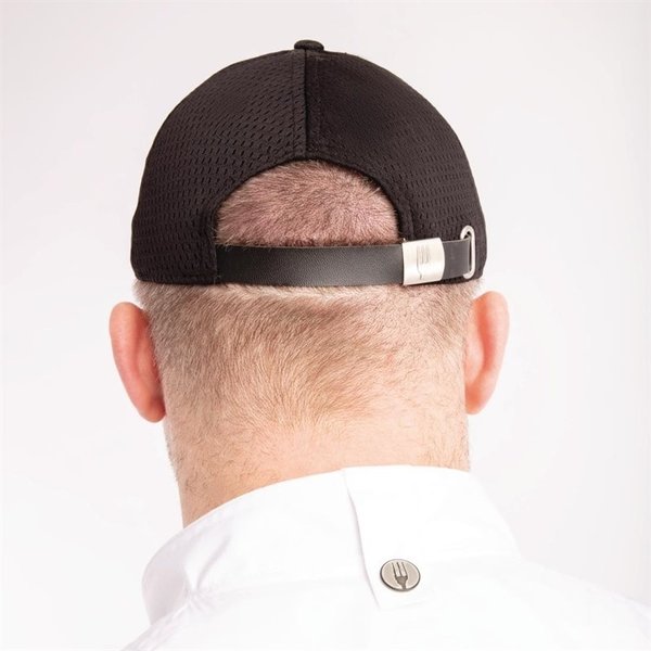 Chef Works Cool Vent baseball cap zwart en grijs | Polyester/katoen
