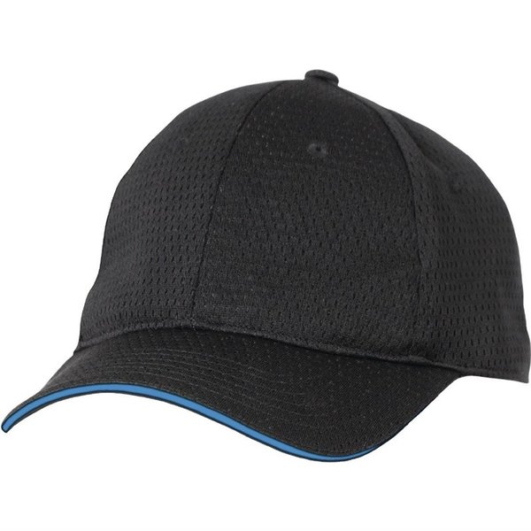 Chef Works Cool Vent baseball cap zwart en blauw | Polyester/katoen