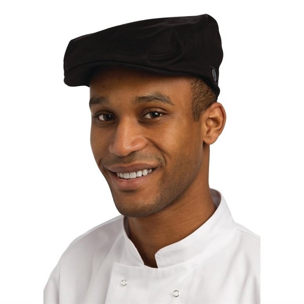 Chef Works stijlvolle pet zwart | Twill katoen - Maat M