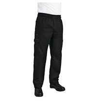 ChefWorks Chef Works unisex slim fit cargo broek zwart |100% katoen