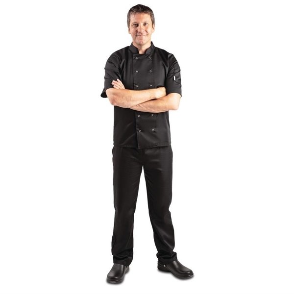 Whites Vegas koksbuis korte mouw zwart | Polyester/katoen