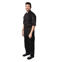ChefWorks Chef Works Montreal Cool Vent koksbuis zwart | 65% Polyester - 35% katoen ChefWorks Chef Works Montreal Cool Vent koksbuis zwart | 65% Polyester - 35% katoen