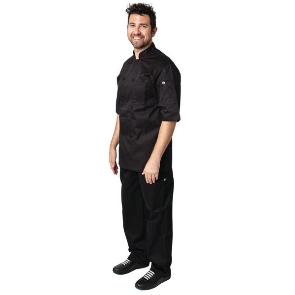 Chef Works Montreal Cool Vent koksbuis zwart | 65% Polyester - 35% katoen